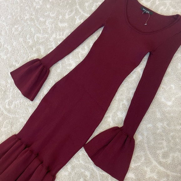 New look sweater dress ribbed ruffle - Picture 3 of 7